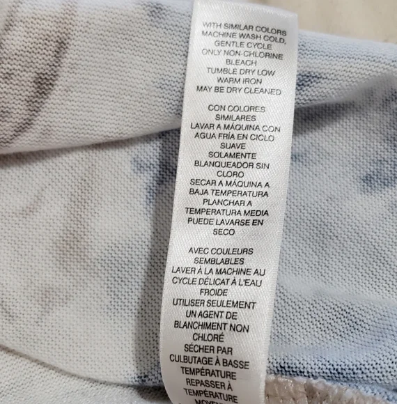 Chicos Blue and Tan Shirt Large Size 2 - Picture 5 of 11